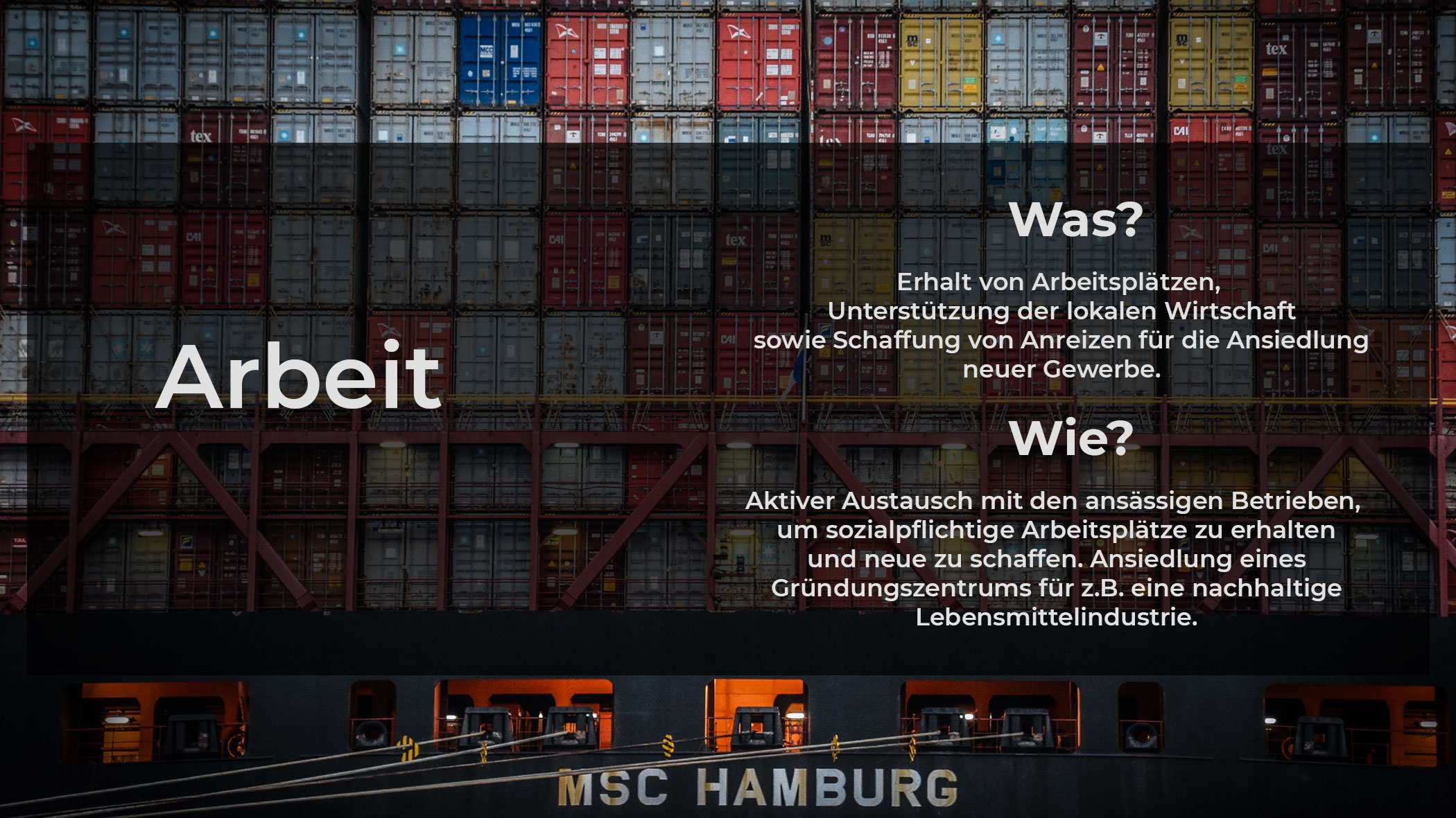 Erhalt von Arbeitsplätzen